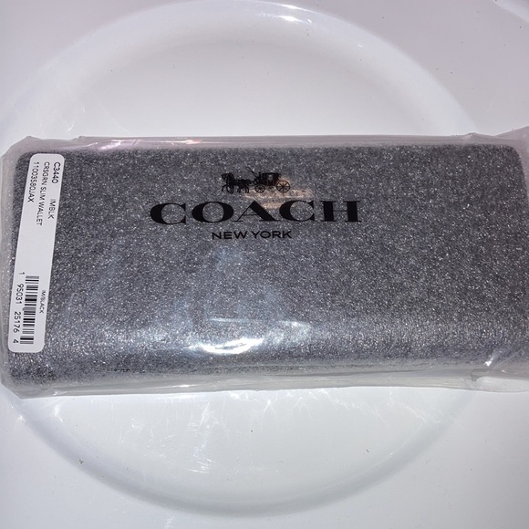 Coach Snap CrossgraIn Leather Slim Wallet - Picture 2 of 6